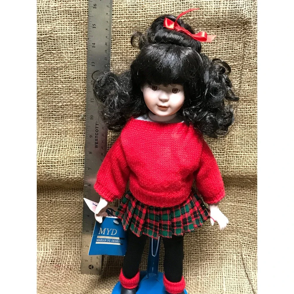 Vintage 1989 Marian Yu Doll, School Girl‎